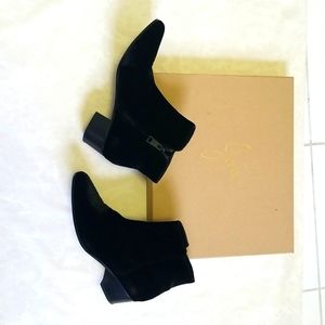 Joie Black Velvet Boots size 38